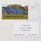 Visitekaartje zonnepanelen (Voorkant / Achterkant)