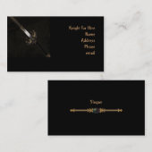 Visitekaartje zwaard (Voorkant / Achterkant)