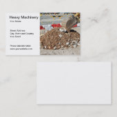 Visitekaartje zware machines (Voorkant / Achterkant)