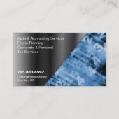 Visitekaartje zwart/blauw (Achterkant)