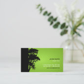 Visitekaartje zwart/groen (Staand voorkant)