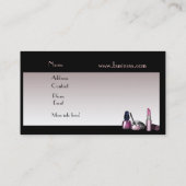 Visitekaartje zwart haar en schoonheidssalon (Achterkant)