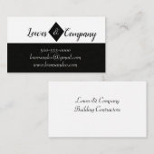 Visitekaartje zwart & wit informatiekaartje (Voorkant / Achterkant)