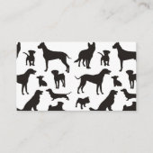 Visitekaartje zwart-wit patroon (Voorkant)