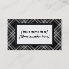 Visitekaartje/zwart-wit speldenstang visitekaartje