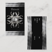 Visitekaartje Zwart Zilver (Voorkant / Achterkant)