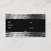 Visitekaartje Zwart Zilver (Achterkant)