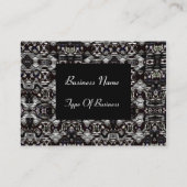 Visitekaartje Zwart Zilver Metaal (Achterkant)