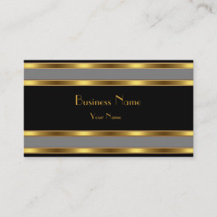 visitekaartje zwarte gouden streep