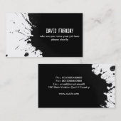 visitekaartje zwarte inkt (Voorkant / Achterkant)