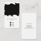 visitekaartje - Zwarte verf (Voorkant / Achterkant)