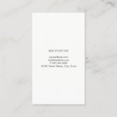 visitekaartje - Zwarte verf (Achterkant)