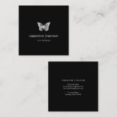 visitekaartje zwarte vlinder (Voorkant / Achterkant)