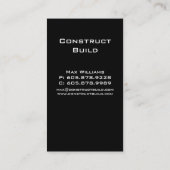 Visitekaartje zwarte witte kraan (Achterkant)