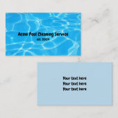 Visitekaartje zwembad (Voorkant / Achterkant)