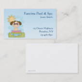 Visitekaartje zwembad (Voorkant / Achterkant)