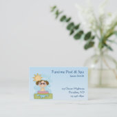 Visitekaartje zwembad (Staand voorkant)