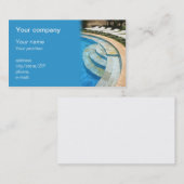 visitekaartje "zwembad" (Voorkant / Achterkant)