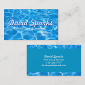 Visitekaartje Zwembolzorg en -diensten (Voorkant / Achterkant)