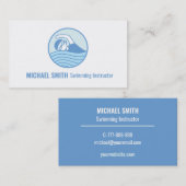 Visitekaartje zweminstructeur voor Logo-zwemmers (Voorkant / Achterkant)