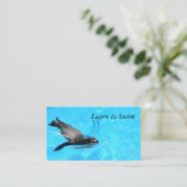 Visitekaartje zwemles (Staand voorkant)