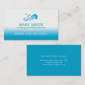 Visitekaartje zwemles en duikinstructeur (Voorkant / Achterkant)