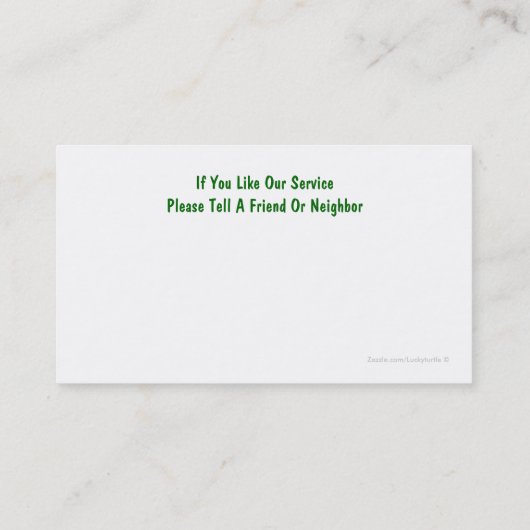 Visitekaartjes (Achterkant)