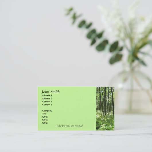 Visitekaartjes (Staand voorkant)