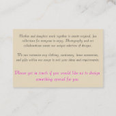 Visitekaartjes (Achterkant)