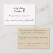 Visitekaartjes (Voorkant / Achterkant)