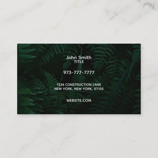 Visitekaartjes (Achterkant)