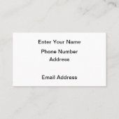 Visitekaartjes (Achterkant)