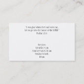 Visitekaartjes (Achterkant)