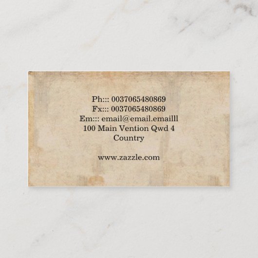 visitekaartjes (Achterkant)