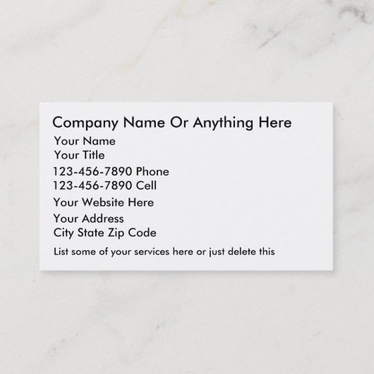 Visitekaartjes (Achterkant)