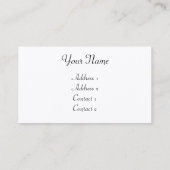  Visitekaartjes (Achterkant)