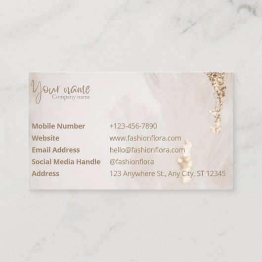 Visitekaartjes (Achterkant)