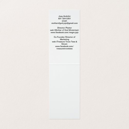 Visitekaartjes (Binnenkant ongevouwen)