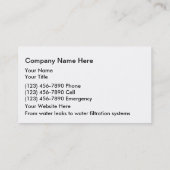 Visitekaartjes (Achterkant)