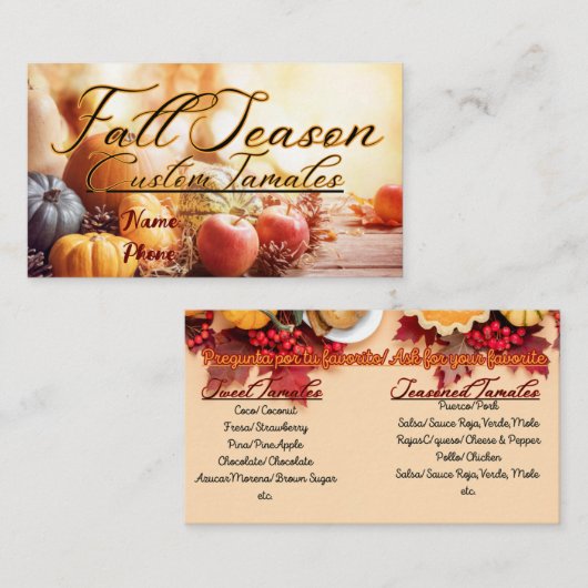 Visitekaartjes (Voorkant / Achterkant)