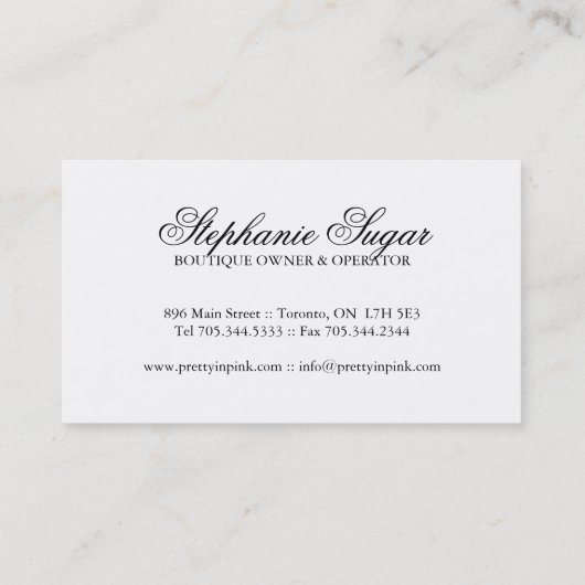 Visitekaartjes (Achterkant)