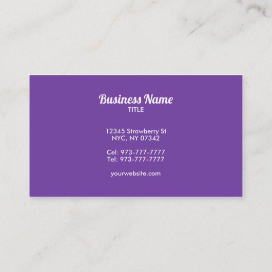 Visitekaartjes (Achterkant)