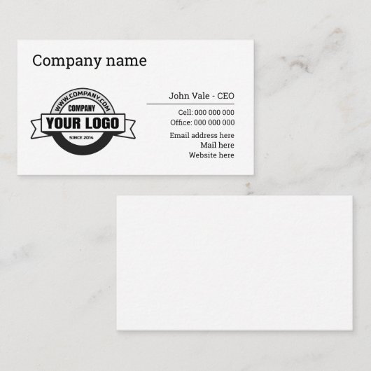 visitekaartjes (Voorkant / Achterkant)