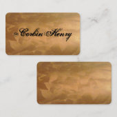 Visitekaartjes 2.0 met geborsteld koper (Voorkant / Achterkant)