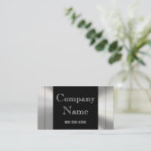 Visitekaartjes aan de rand van het metalen Lijst (Staand voorkant)