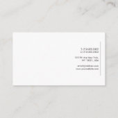 Visitekaartjes Aangepast, modern, elegant eenvoudi (Achterkant)