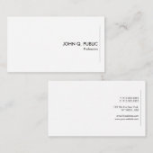 Visitekaartjes Aangepast, modern, elegant eenvoudi (Voorkant / Achterkant)