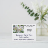 Visitekaartjes Aangepaste Appelbloesems Pastel (Staand voorkant)