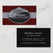 Visitekaartjes Aangepaste gebeurtenisplanner (Voorkant / Achterkant)