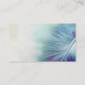 visitekaartjes aangepaste sjabloon blauw vederkuns (Achterkant)